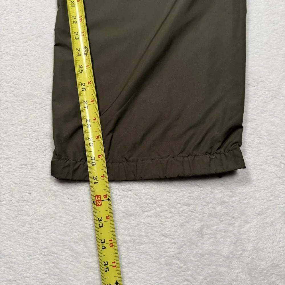 Polo Sport Ralph Lauren Pants Mens Large Olive Green Track Wind Pants Ankle Zips